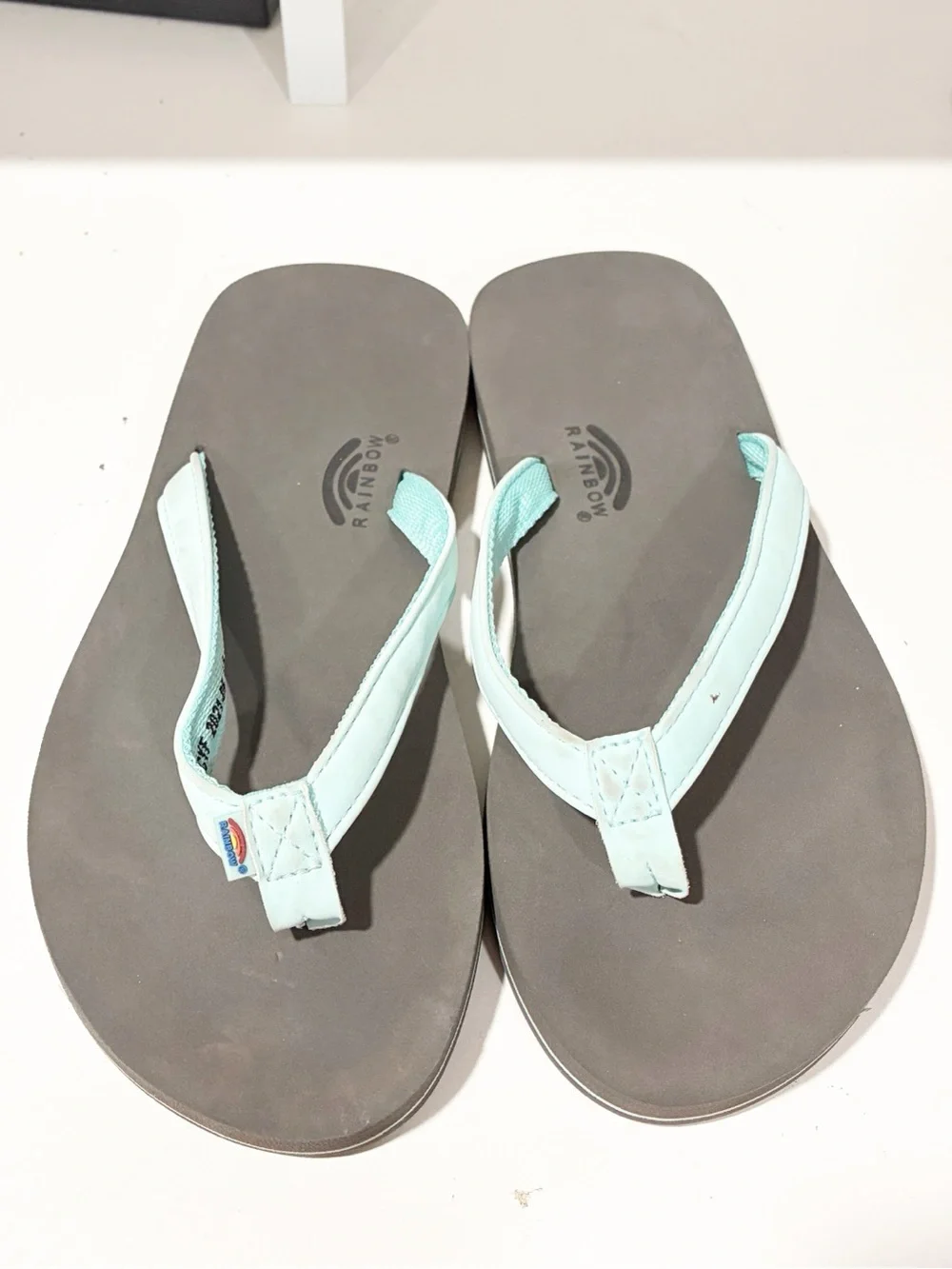 Rainbow‎ Kids The Grombow Soft Rubber Top Sole Flip Flop Sandal Size 4/5
